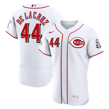 Elly De La Cruz Cincinnati Reds Nike Home Authentic Sponsor Patch Jersey - White