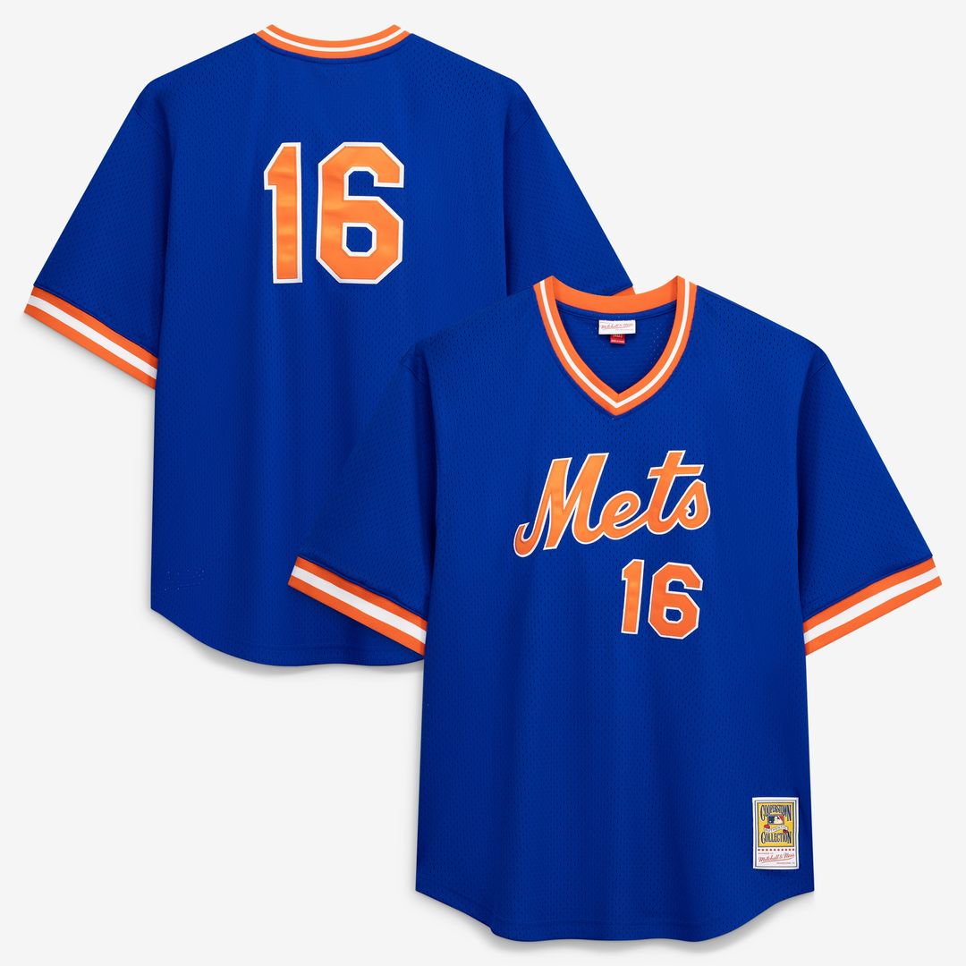 Dwight Gooden New York Mets Profile Big & Tall Cooperstown Collection Mesh Batting Practice Jersey - Royal