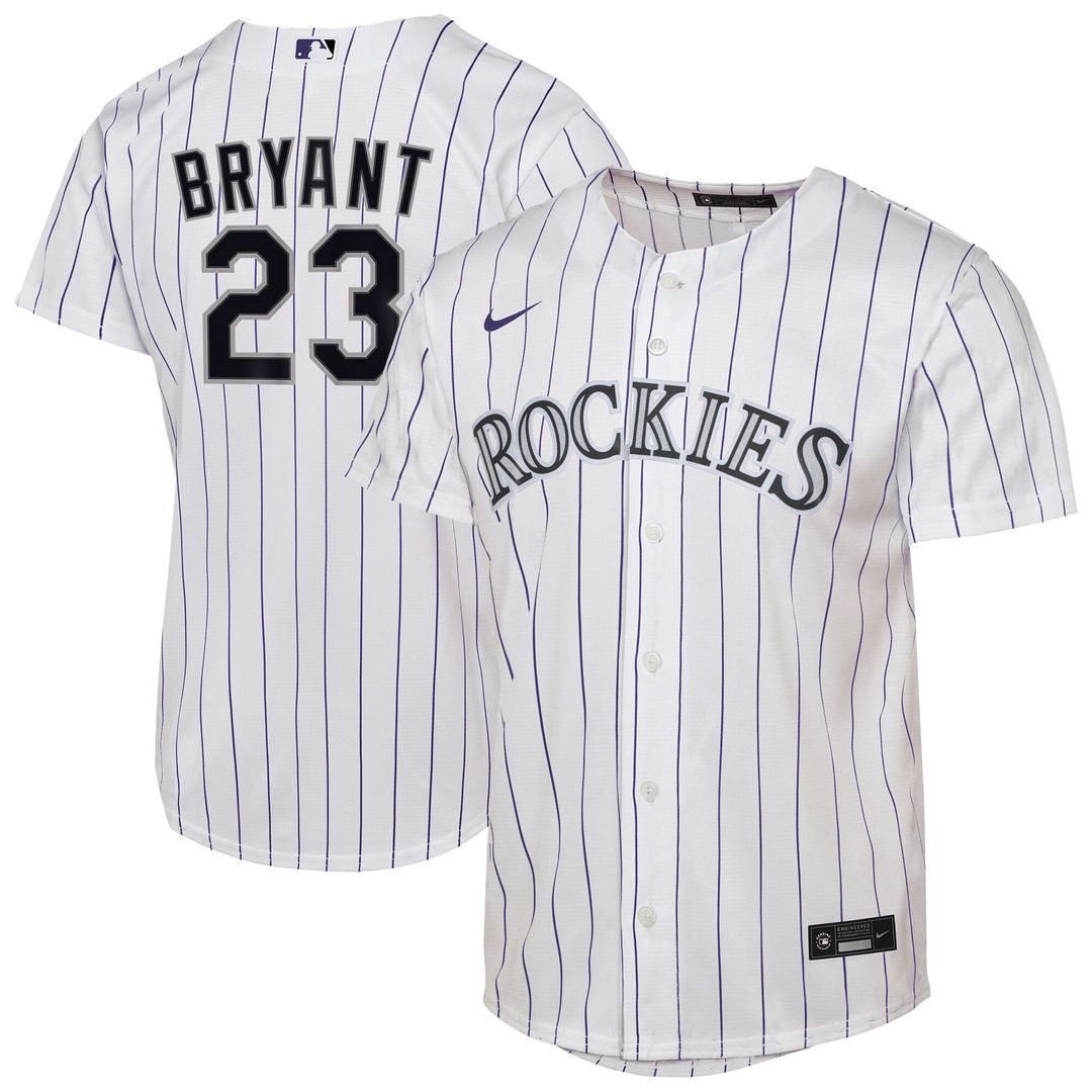 Kris Bryant Colorado Rockies Nike Youth Home Replica Player Jersey - White