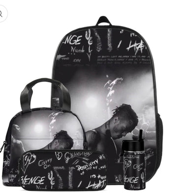 Back To School-XXXTENTACION Custom Backpack+Lunch Bag+Pencil Case+Mug Box