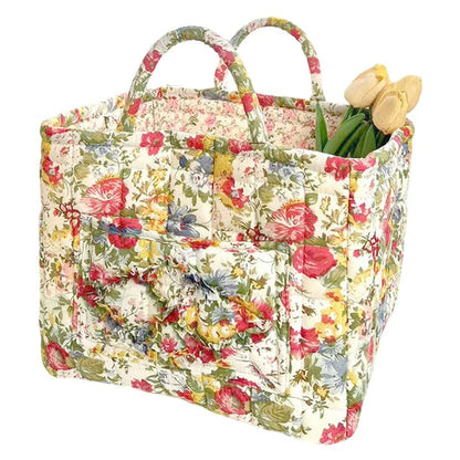 Boho Floral Laundry Basket