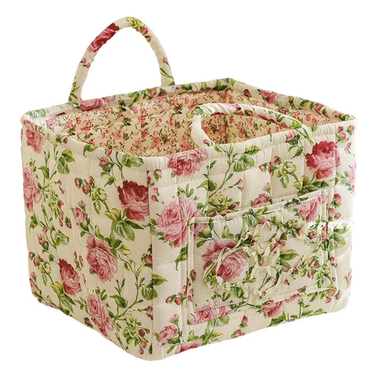 Boho Floral Laundry Basket