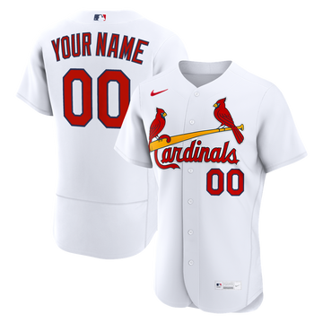St. Louis Cardinals Nike Home Authentic Custom Jersey - White