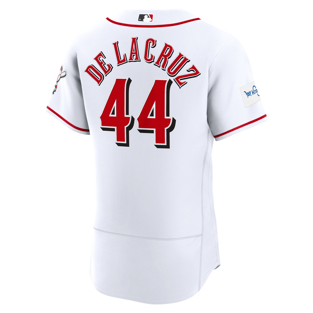 Elly De La Cruz Cincinnati Reds Nike Home Authentic Sponsor Patch Jersey - White