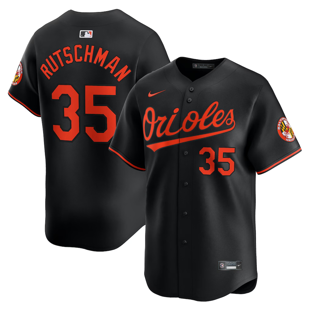 Men's #35 Adley Rutschman Baltimore Orioles  Baseball Jersey