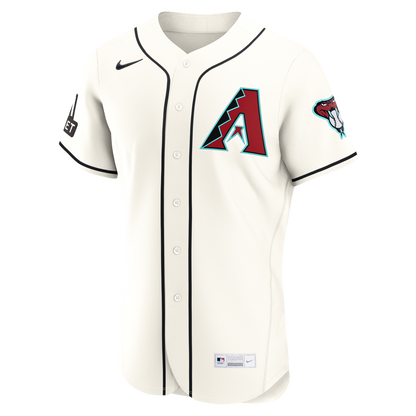Ketel Marte Arizona Diamondbacks Nike Home Authentic Sponsor Patch Jersey - Cream
