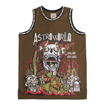 BRAND X ASTROWORLD BASKETBALL JERSEY (OLIVE)