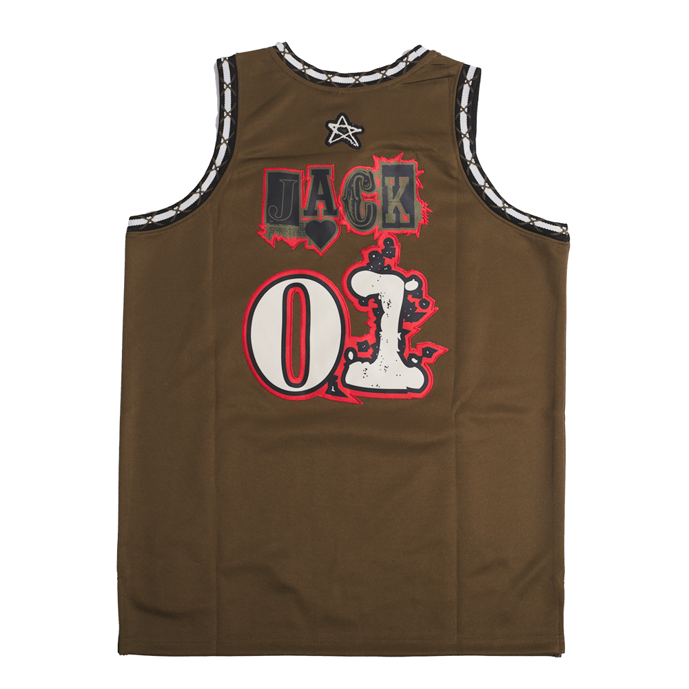 BRAND X ASTROWORLD BASKETBALL JERSEY (OLIVE)