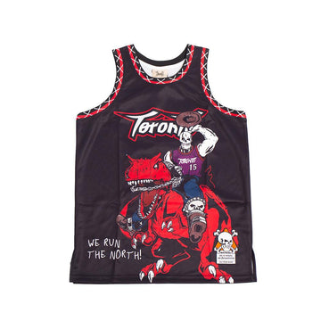 BRAND X WE RUN THE NORTH BASKETBALL JERSEY (BLACK)