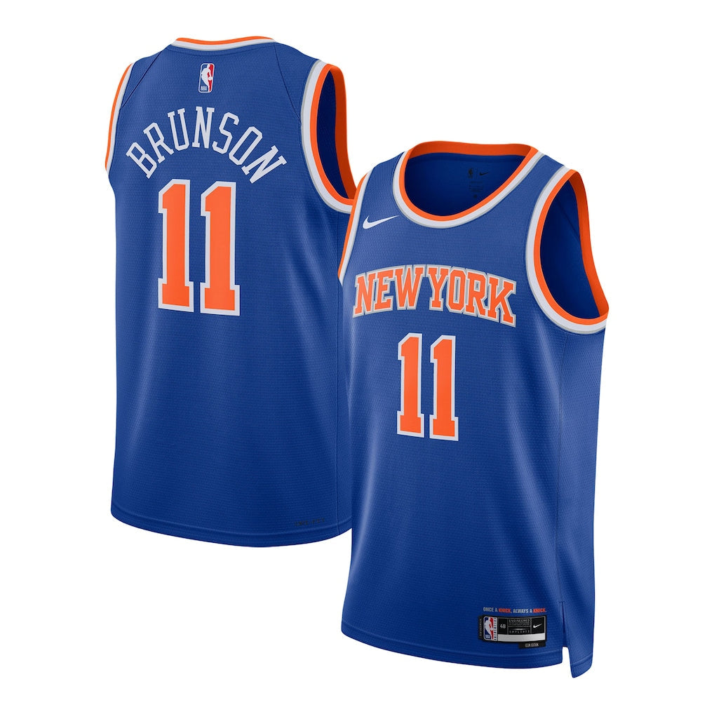 Men's #11 Jalen Brunson New York Knicks Basketball Jersey