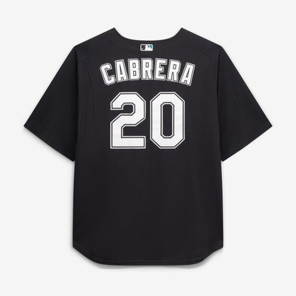 Miguel Cabrera Miami Marlins Mitchell & Ness Big & Tall Cooperstown Mesh Batting Practice Jersey - Black