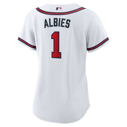 Ozzie Albies Atlanta Braves Nike Women's Home Replica Jersey - White
