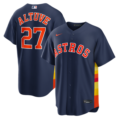 Jose Altuve Houston Astros Nike Alternate 2 Replica Jersey - Navy
