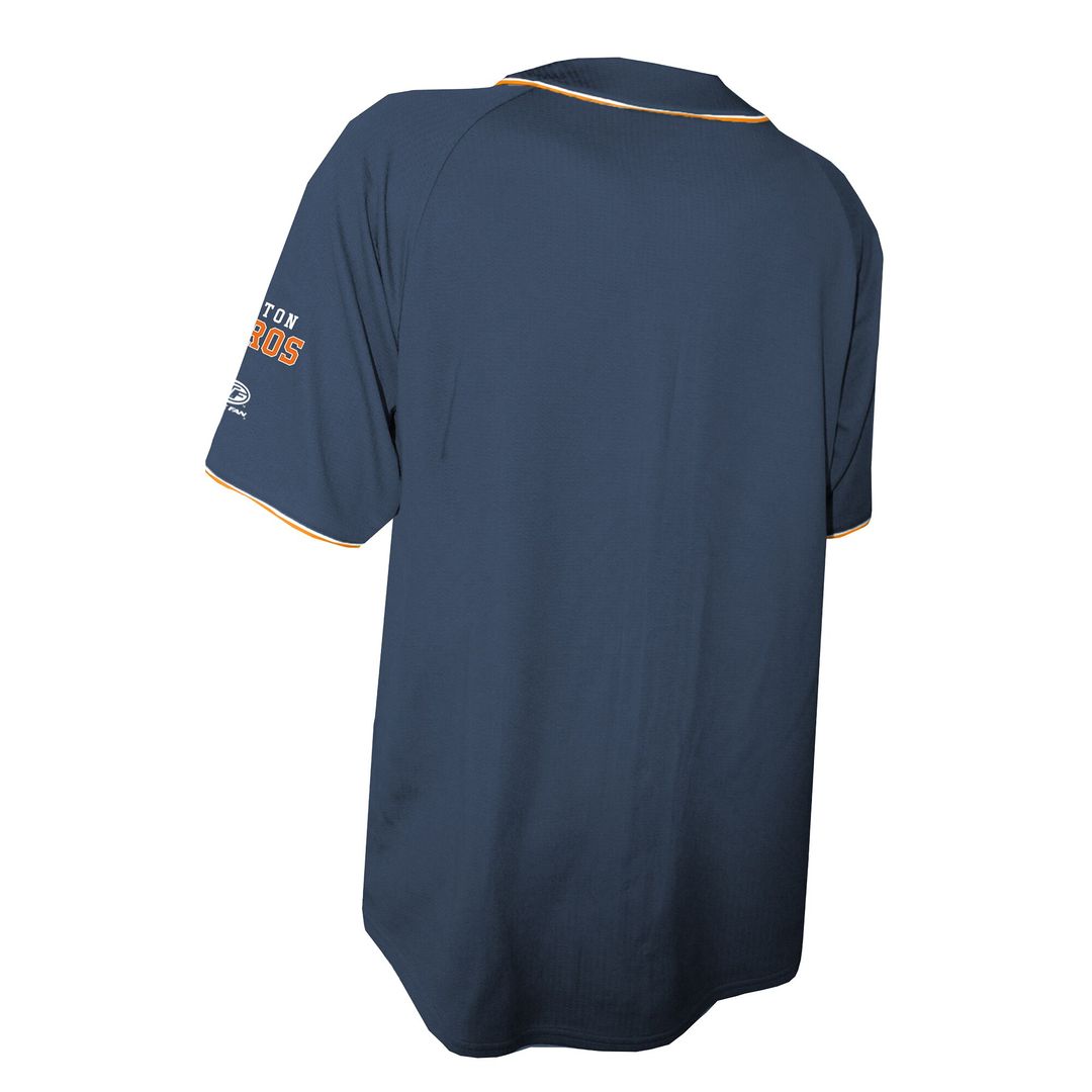 Houston Astros Stitches Team Color Full-Button Fashion Jersey - Navy