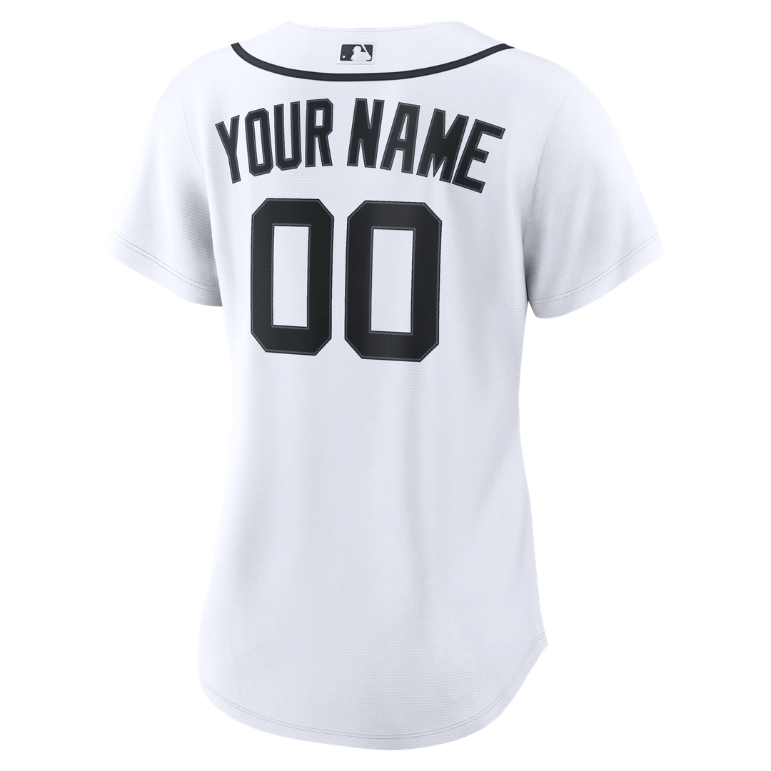 Detroit Tigers Nike Women's Home Replica Custom Jersey - White