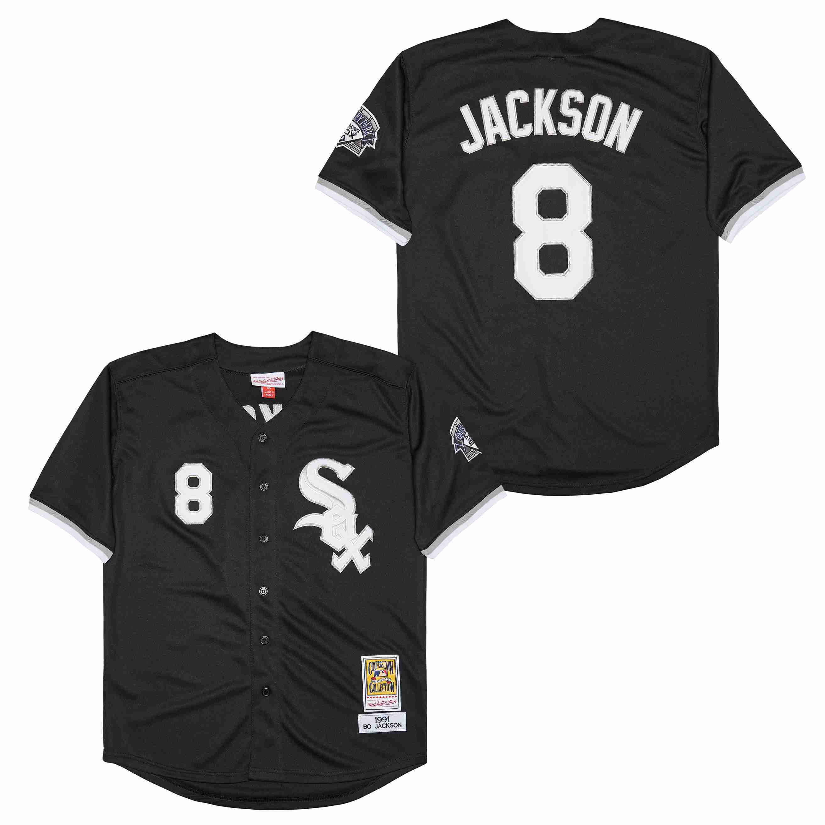 Mens #8 Bo Jackson Chicago White Sox Baseball Jersey