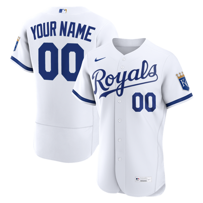 Kansas City Royals Nike Home Authentic Custom Jersey - White