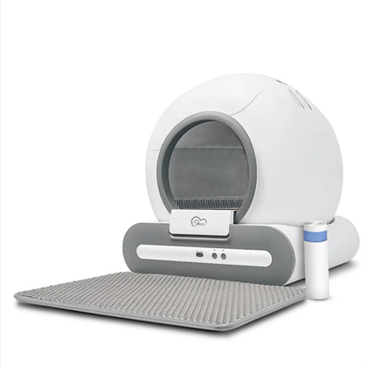Cat Litter Box with Self-Cleaning and App Control