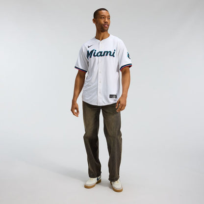 Miami Marlins Nike Home Limited Jersey - White