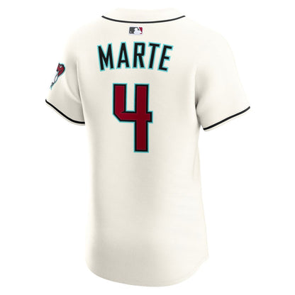 Ketel Marte Arizona Diamondbacks Nike Home Elite Jersey - Cream