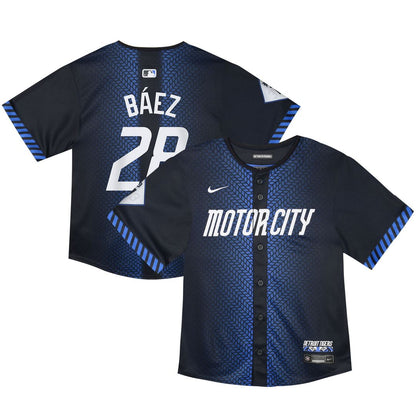 Javier Baez Detroit Tigers Nike Toddler 2024 City Connect Limited Jersey - Navy