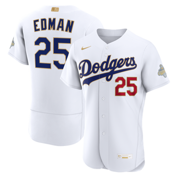 Tommy Edman Los Angeles Dodgers Nike 2026 Gold Collection Authentic Jersey - White