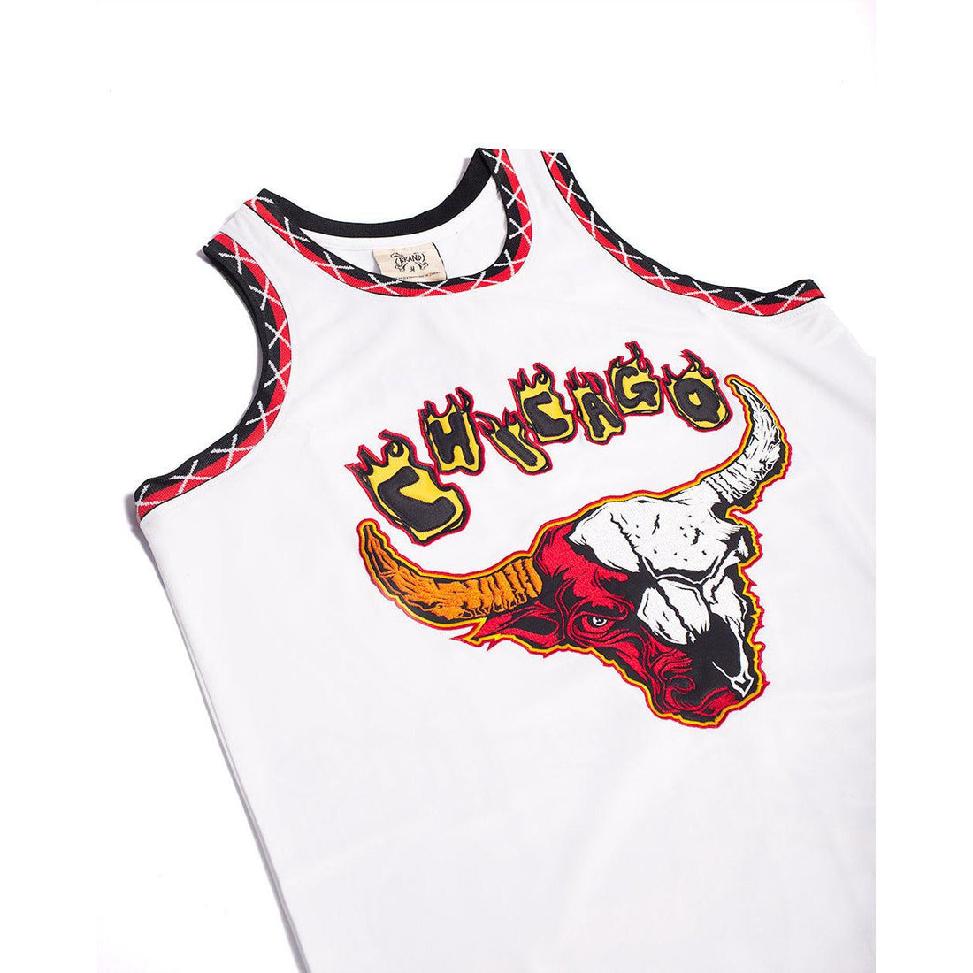 BRAND X CHICAGO IN FLAMES BASKETBALL JERSEY (WHITE)