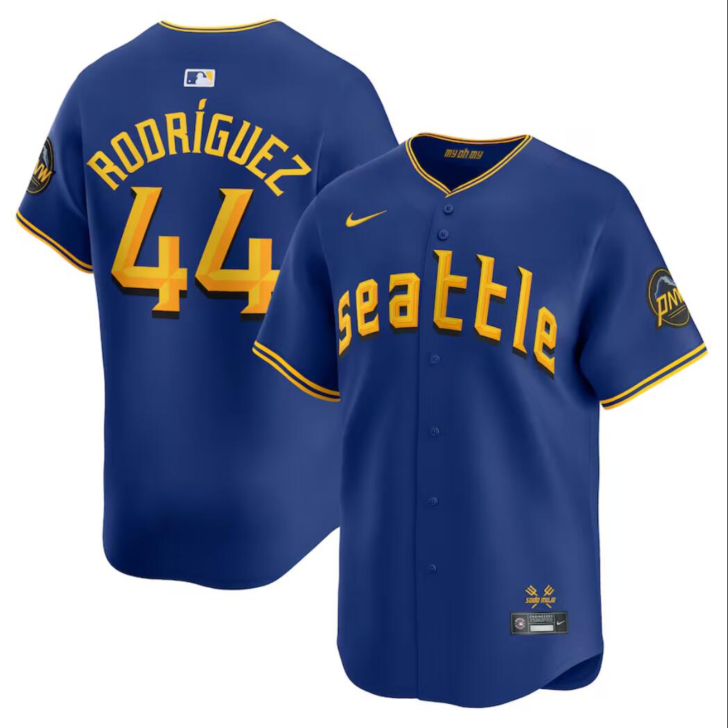 Men's #44 Julio Rodríguez Seattle Mariners Baseball Jersey