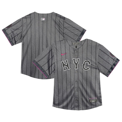 New York Mets Nike Toddler City Connect Team Limited Jersey - Gray