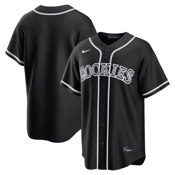 Colorado Rockies Nike Fashion Replica Black Out Jersey