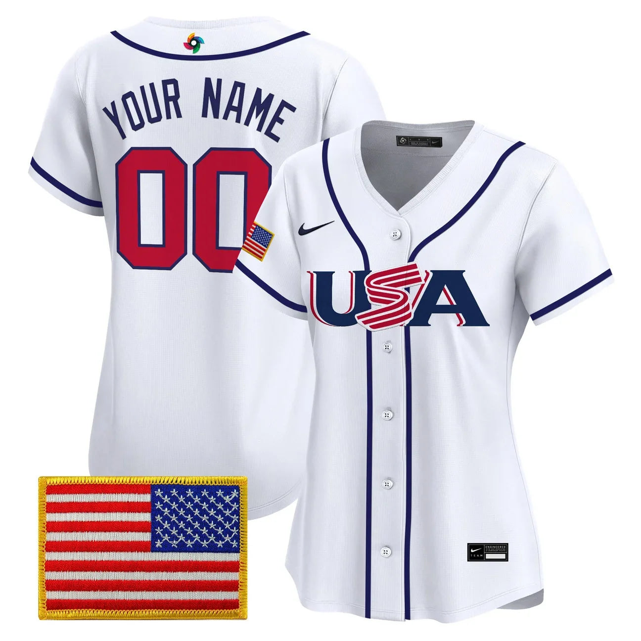 Team USA World Baseball Classic Vapor Premier Custom Jersey - 2026 Roster - All Stitched