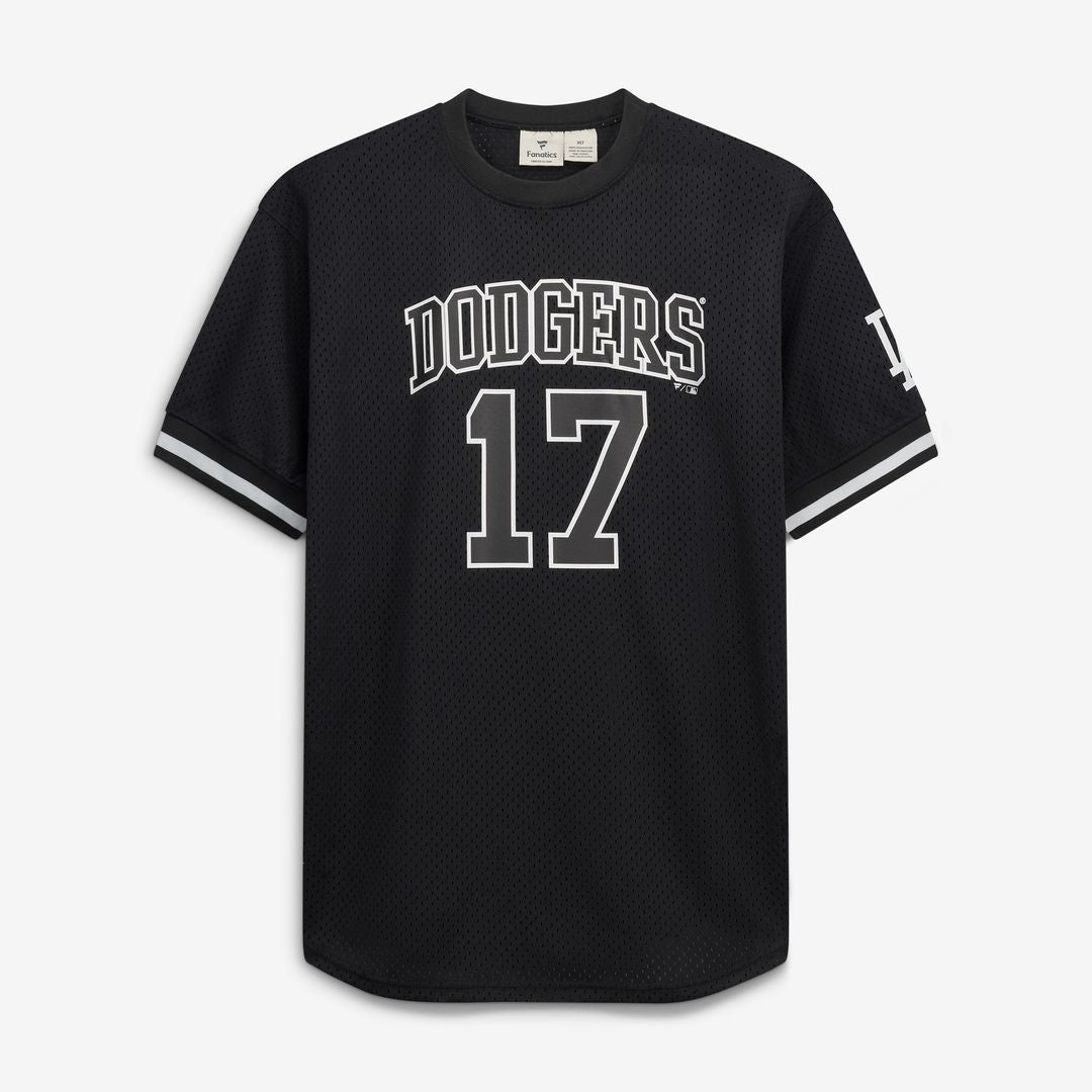 Shohei Ohtani Los Angeles Dodgers Fanatics Big & Tall Heavyweight Mesh Jersey - Black/White
