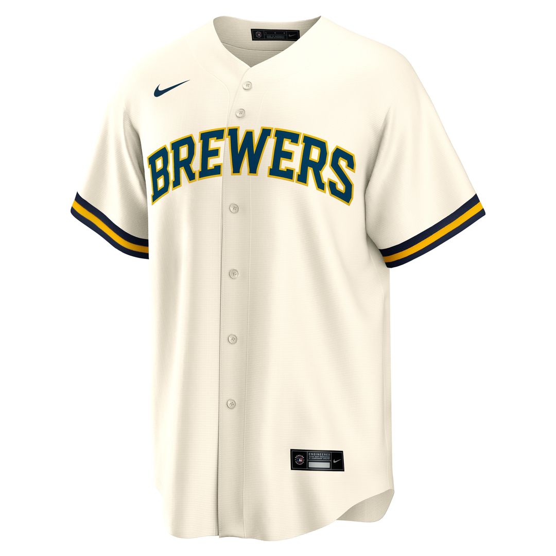 Christian Yelich Milwaukee Brewers Nike Home Replica Jersey - White