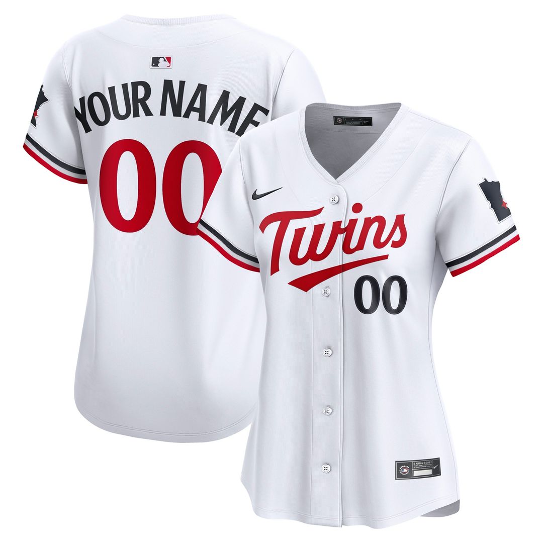 Minnesota Twins Nike Women's Home Limited Custom Jersey - White