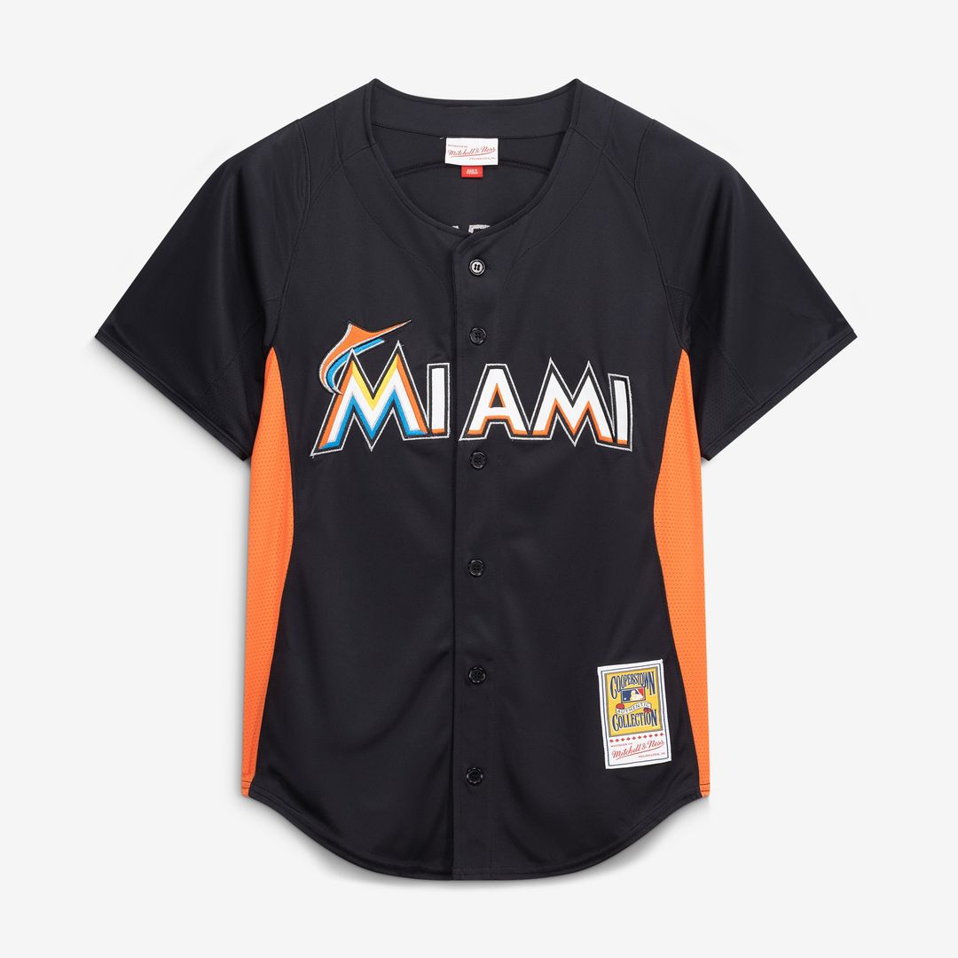 Jose Fernandez Miami Marlins Mitchell & Ness Authentic Batting Practice Jersey - Black