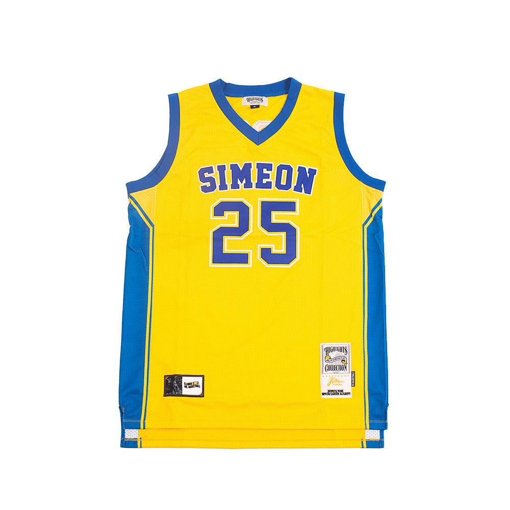 DERRICK ROSE HIGH SCHOOL BASKETBALL JERSEY YELLOW
