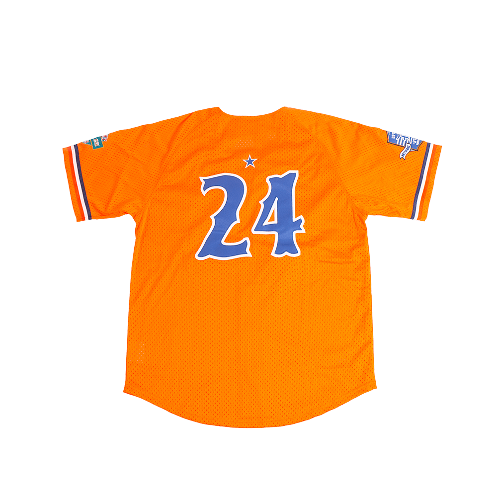 DETROIT STARS BUTTON DOWN BATTING PRACTICE BASEBALL JERSEY (ORANGE)