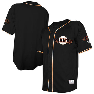 San Francisco Giants Stitches Team Color Full-Button Fashion Jersey - Black