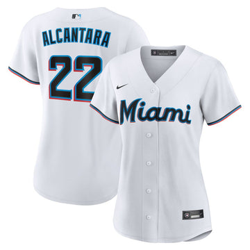 Sandy Alcantara Miami Marlins Nike Women's Home Replica Player Jersey - White