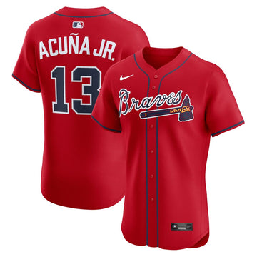 Ronald Acuña Jr. Atlanta Braves Nike Alternate 2 Elite Jersey - Red
