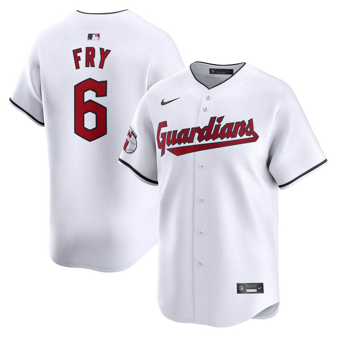 David Fry Cleveland Guardians Nike Home Limited Player Jersey - White