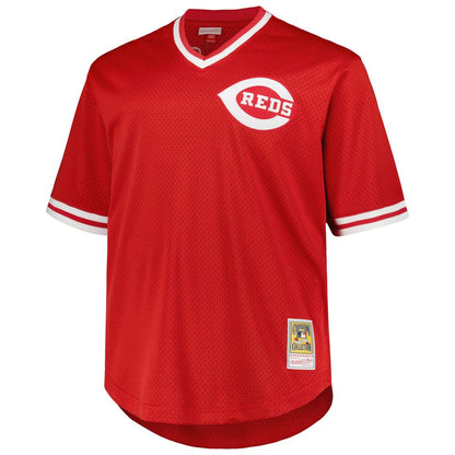 Pete Rose Cincinnati Reds Mitchell & Ness 1984 Cooperstown Collection Mesh Pullover Jersey - Red