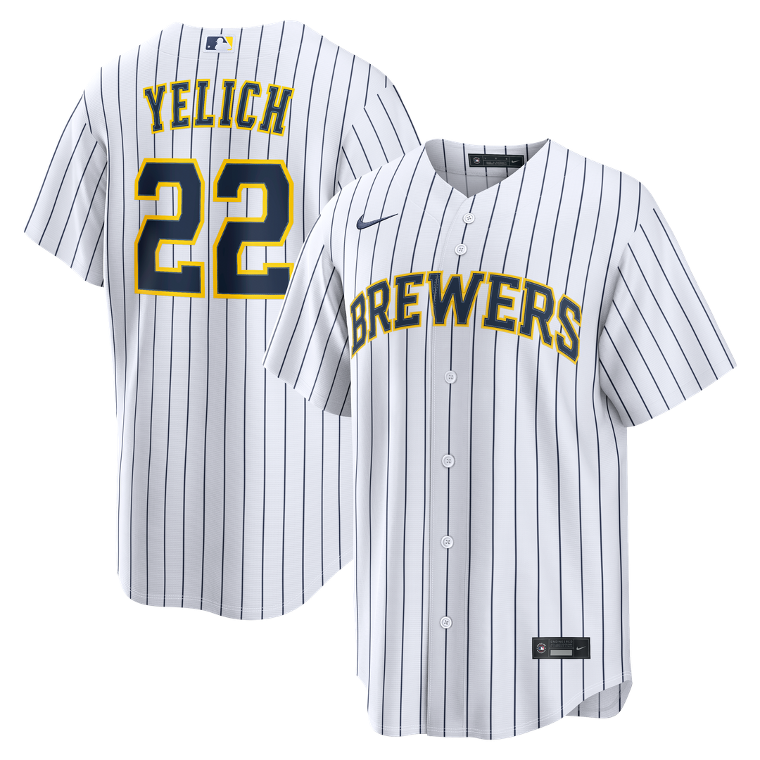 Christian Yelich Milwaukee Brewers Nike Alternate Replica Jersey - White