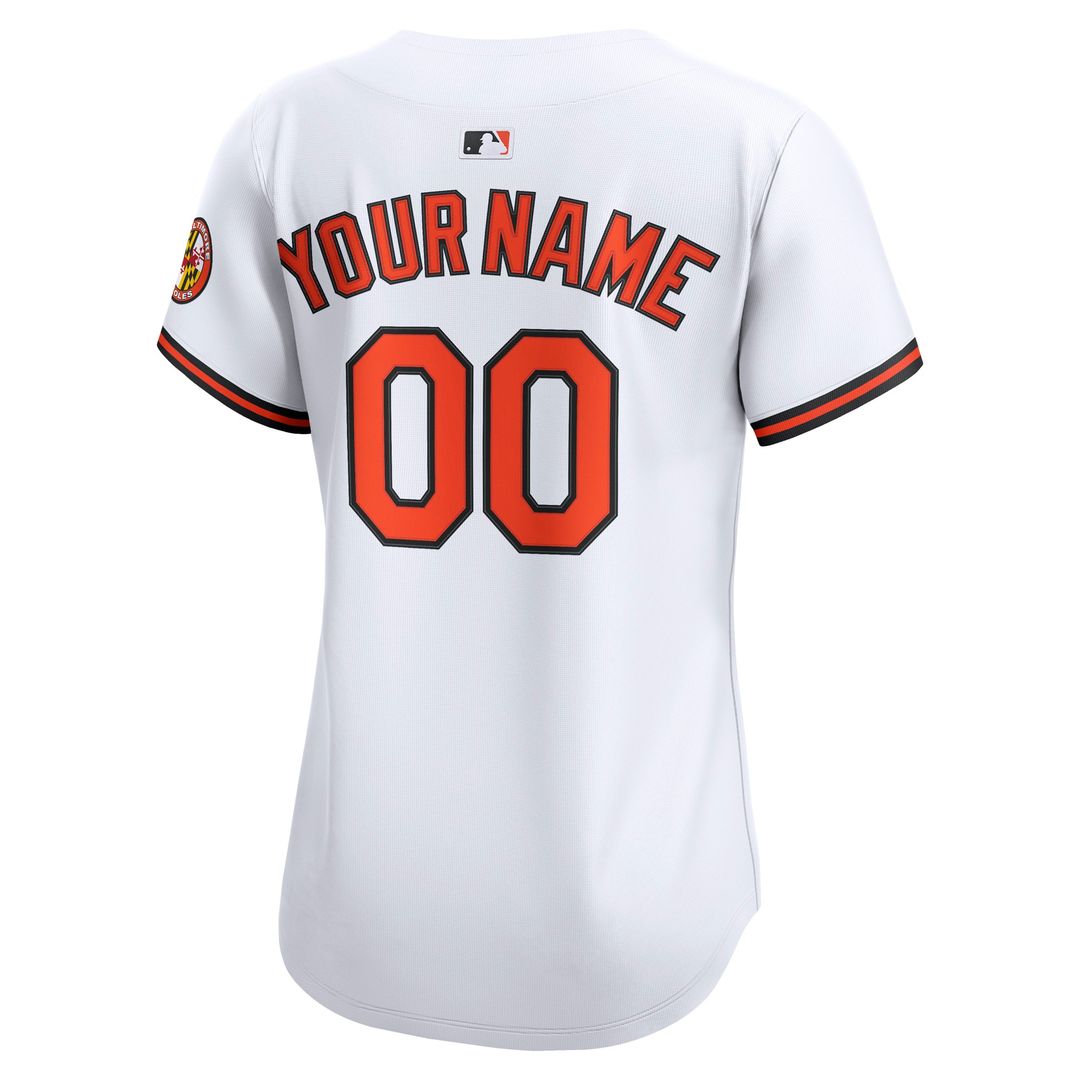 Baltimore Orioles Nike Women's Home Limited Custom Jersey - White