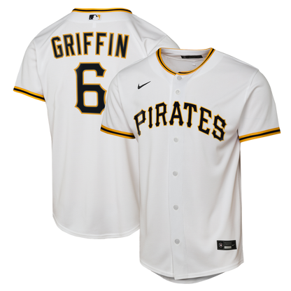 Konnor Griffin Pittsburgh Pirates Nike Youth Home Replica Jersey - White