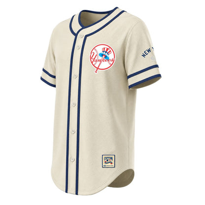 New York Yankees Stitches Throwback Fashion Jersey - Natural