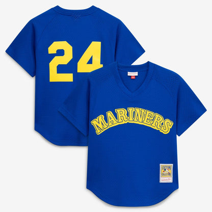 Ken Griffey Jr. Seattle Mariners Mitchell & Ness Authentic Batting Practice Jersey - Royal