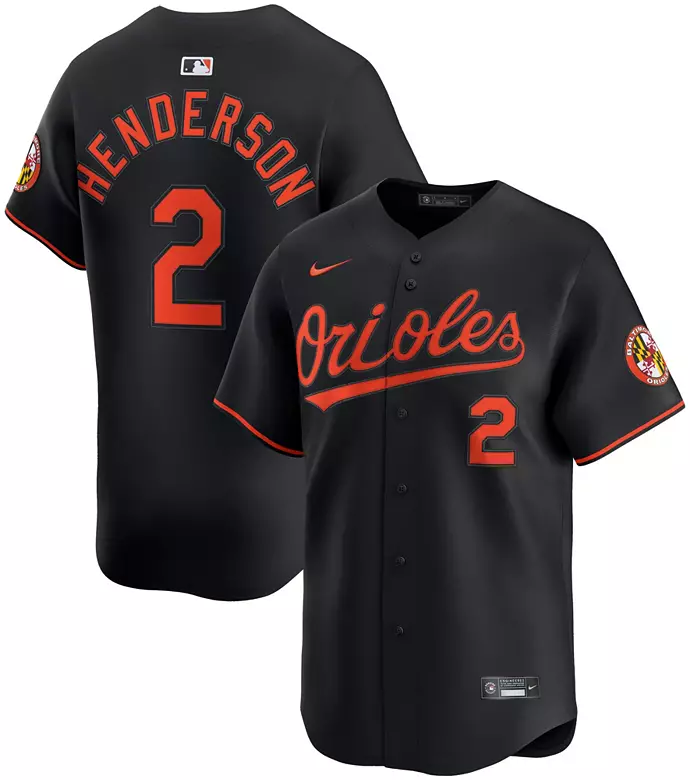 Men's #2 Gunnar Henderson Baltimore Orioles  Baseball Jersey