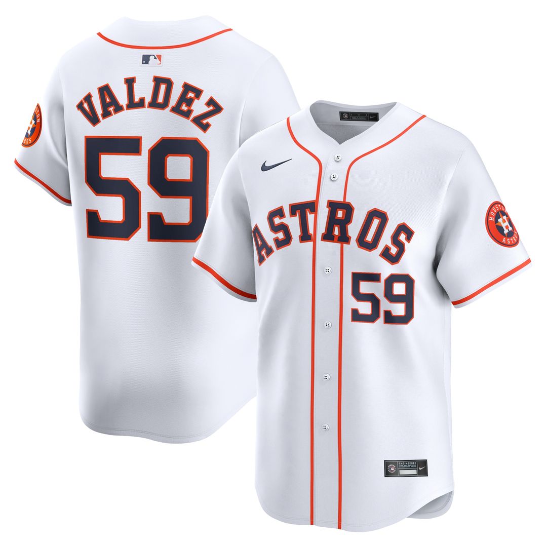 Framber Valdez Houston Astros Nike Home Limited Player Jersey - White