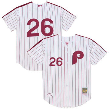 Chase Utley Philadelphia Phillies Mitchell & Ness 2003 Cooperstown Collection Authentic Jersey - White